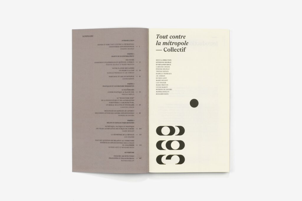 Sommaire de l'essai Tout contre la métropole (369 éditions)